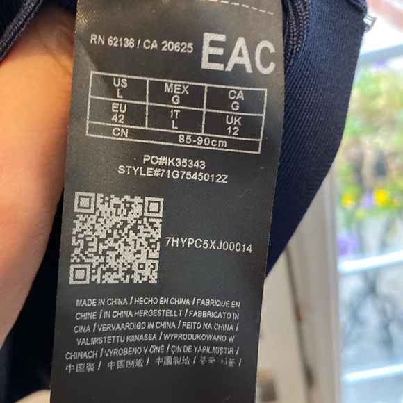 Marciano Stunning thigh high stretch navy blue dress. Excellent quality. - Picture 3 of 8